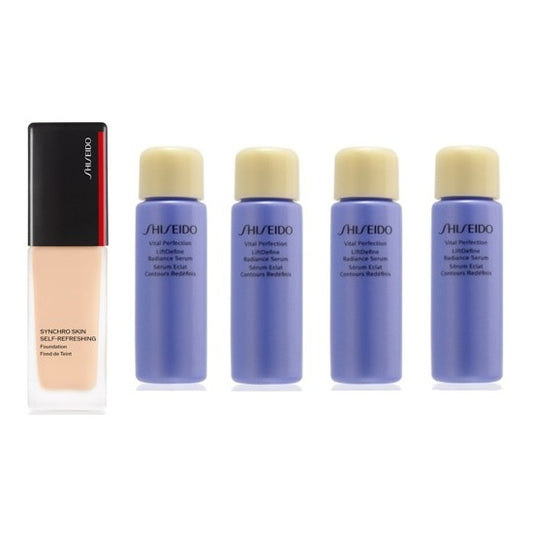2026Q3FG 277. SMU SYNCHRO SKIN Self-Refreshing Foundation #230 +  VPN LD RADIANCE SERUM 10ML x4 Synchro Skin新升級感肌同步柔霧抗氧粉底#230 + 雙效緊緻亮白修護精華 10ML x4 組合