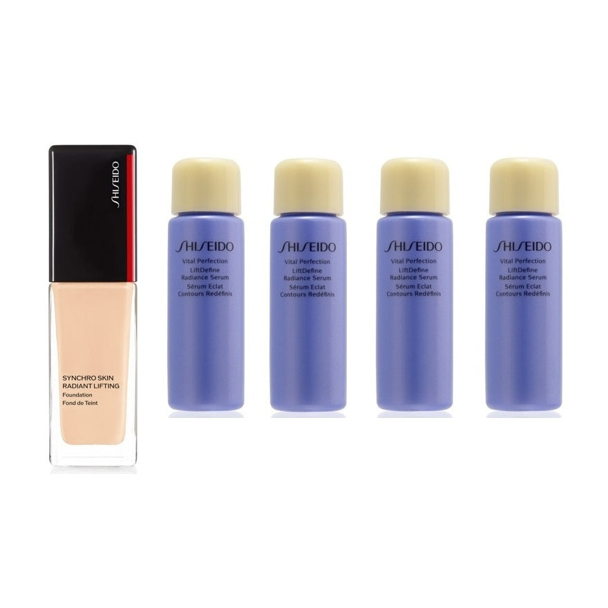 2026Q3FG 282. SMU SYNCHRO SKIN Radiant Lifting Foundation #230 + VPN LD RADIANCE SERUM 10ML x4 Synchro Skin新升級感肌同步緊緻精華粉底#230 + 雙效緊緻亮白修護精華 10ML x4 組合